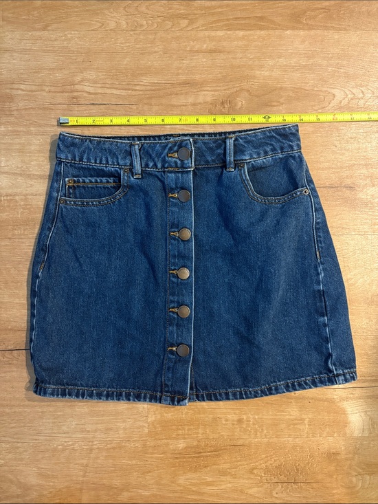 Garage Dresses & Skirts - Garage Button-Front Denim Mini Skirt